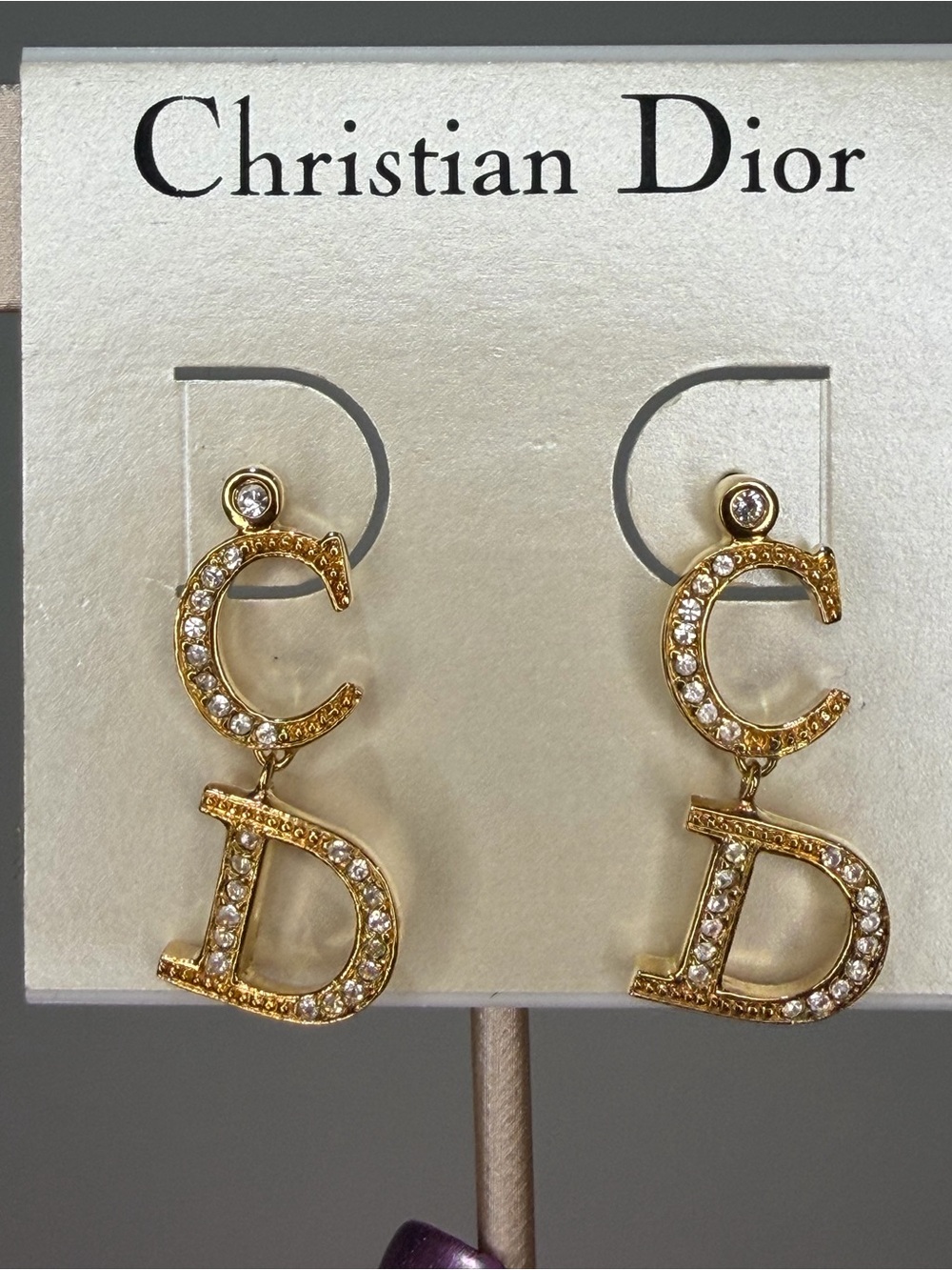 Dior Earrings ‘CD' Letter Drop